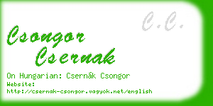 csongor csernak business card